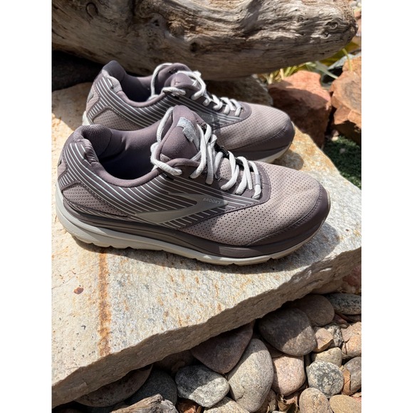 Brooks Shoes - Brooks Addiction Walker Suede Womens Mauve Purple Walking Shoes  8.5‎ B